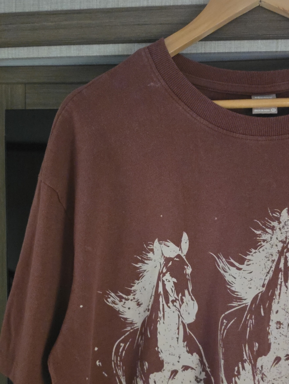 🐴NWT", 100% COTTON, "WILD AND FREE" TEE", BY "MESSY BUN JUST CHILLIN" 🐴 - Picture 13 of 14